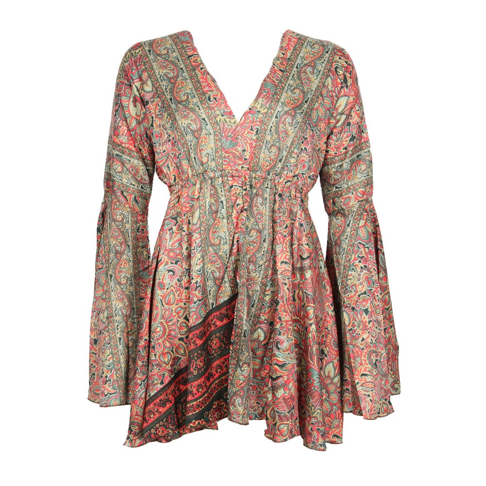 Paisley Bell Sleeve Blouse