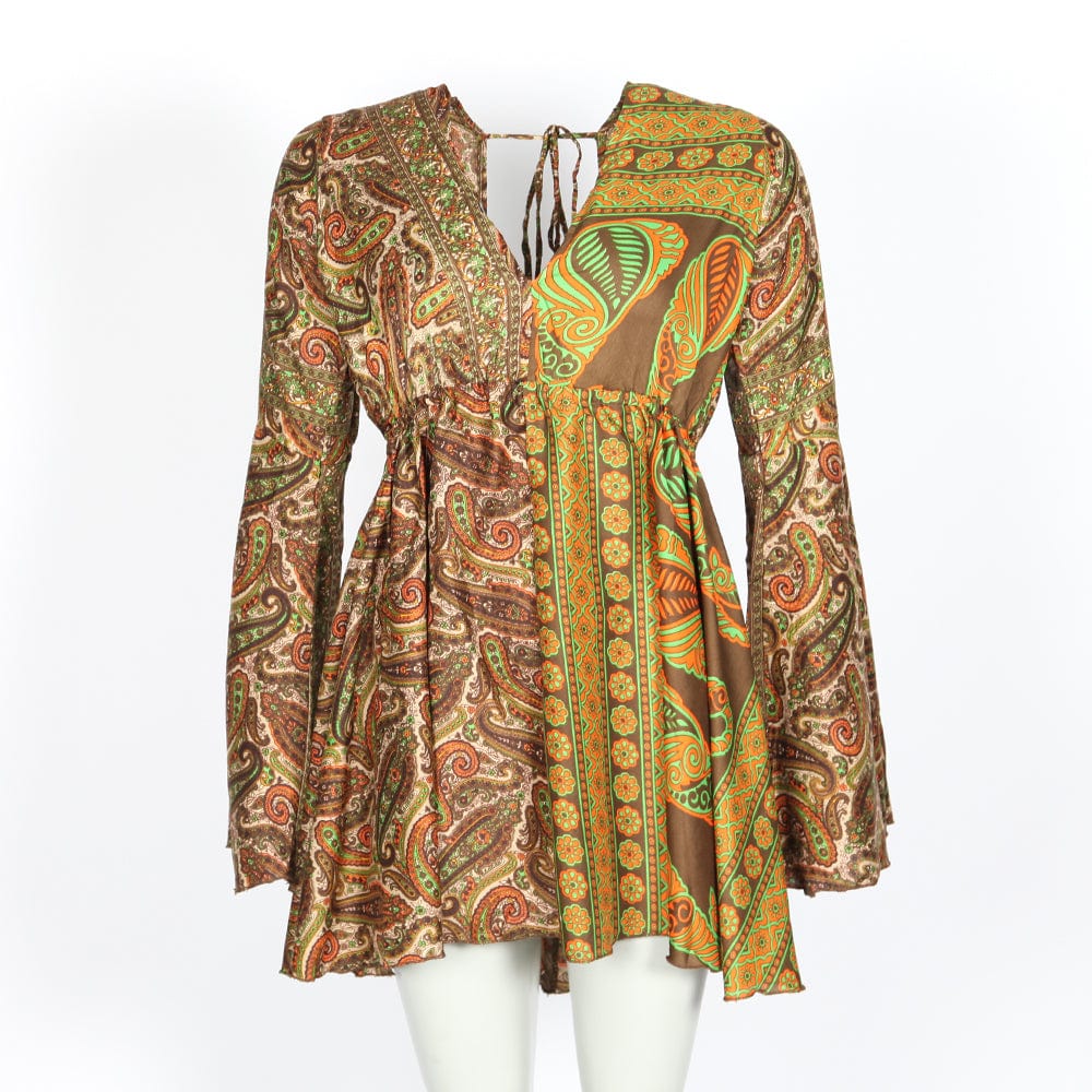 Paisley Bell Sleeve Blouse