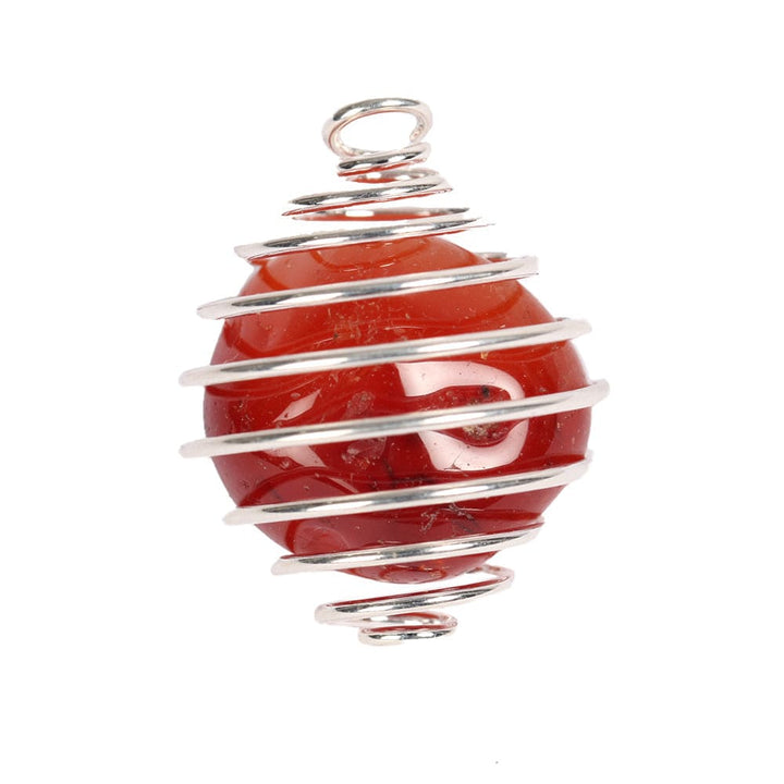 Spiral Crystal Holder Pendant