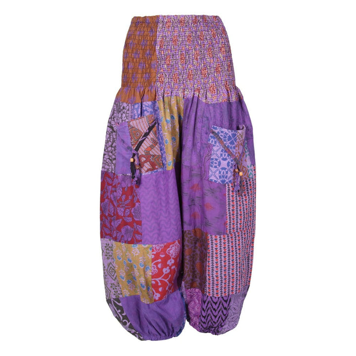 Patchwork Overdyed Genie Pants