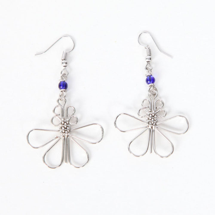 Wire Butterfly Earrings