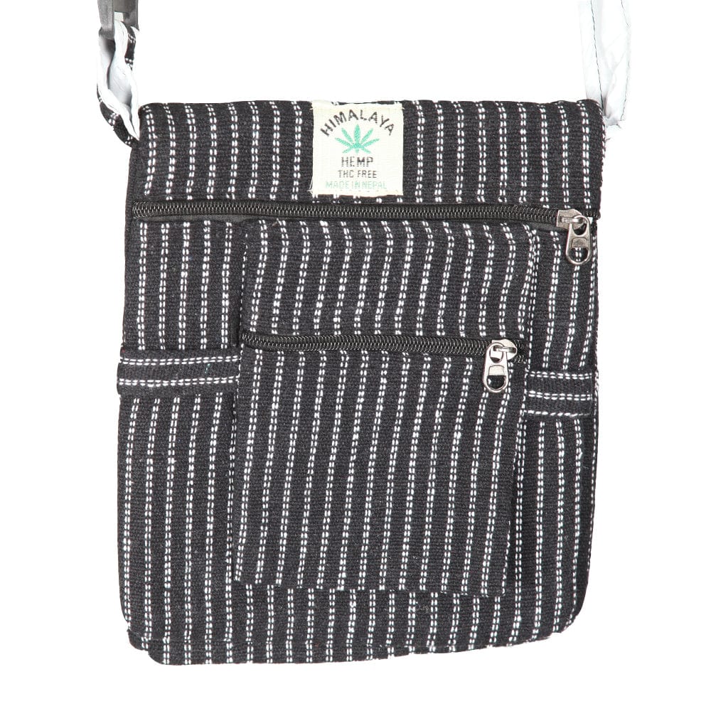 Hemp Stripe Passport Bag