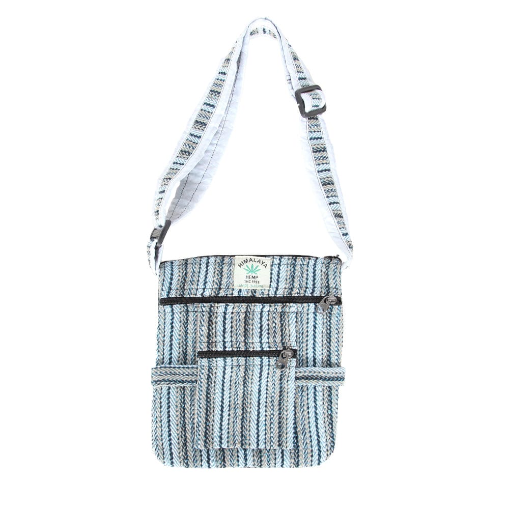 Hemp Stripe Passport Bag