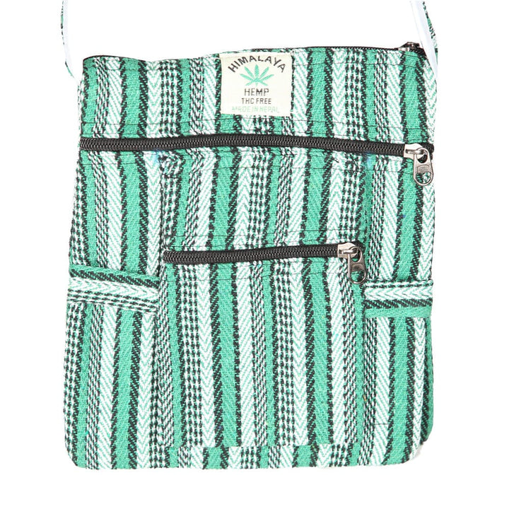 Hemp Stripe Passport Bag