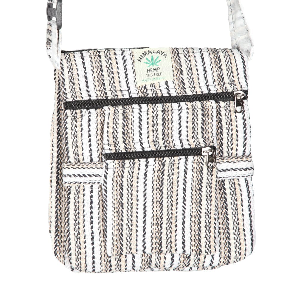 Hemp Stripe Passport Bag