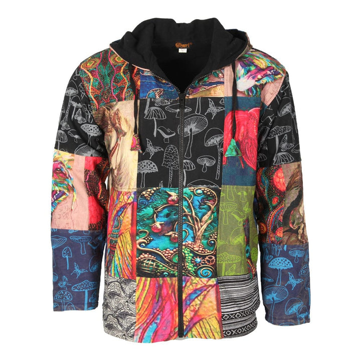 Patchwork Fleece Lined Jacket