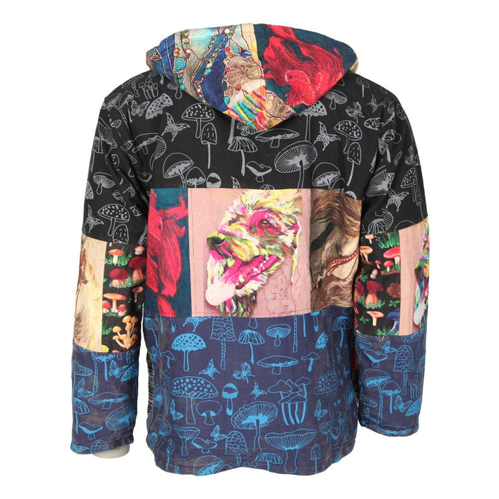 Patchwork Fleece Lined Jacket