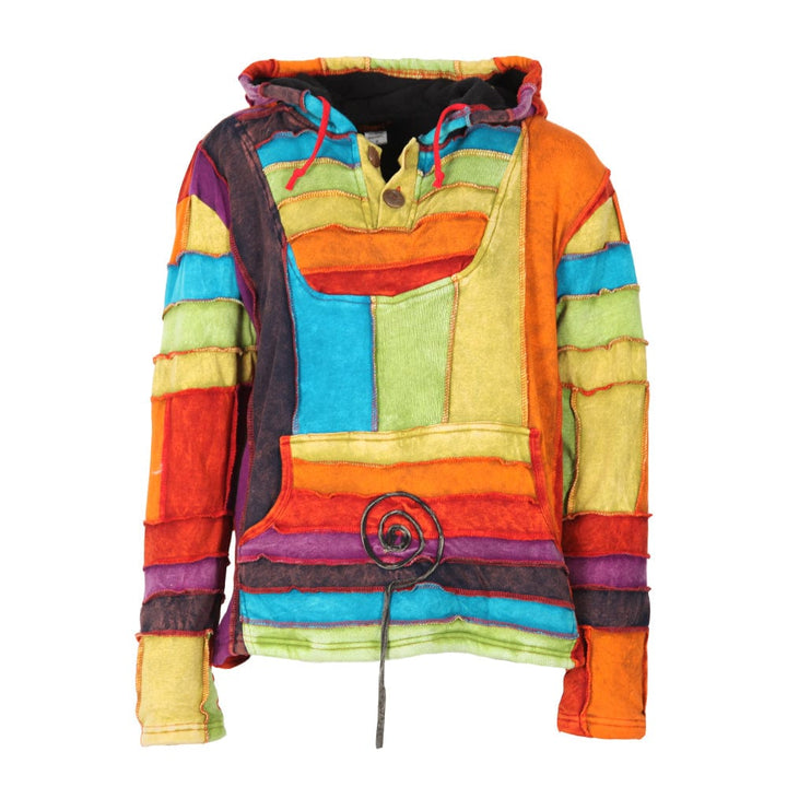 Rainbow Fleece Lined Hoodie