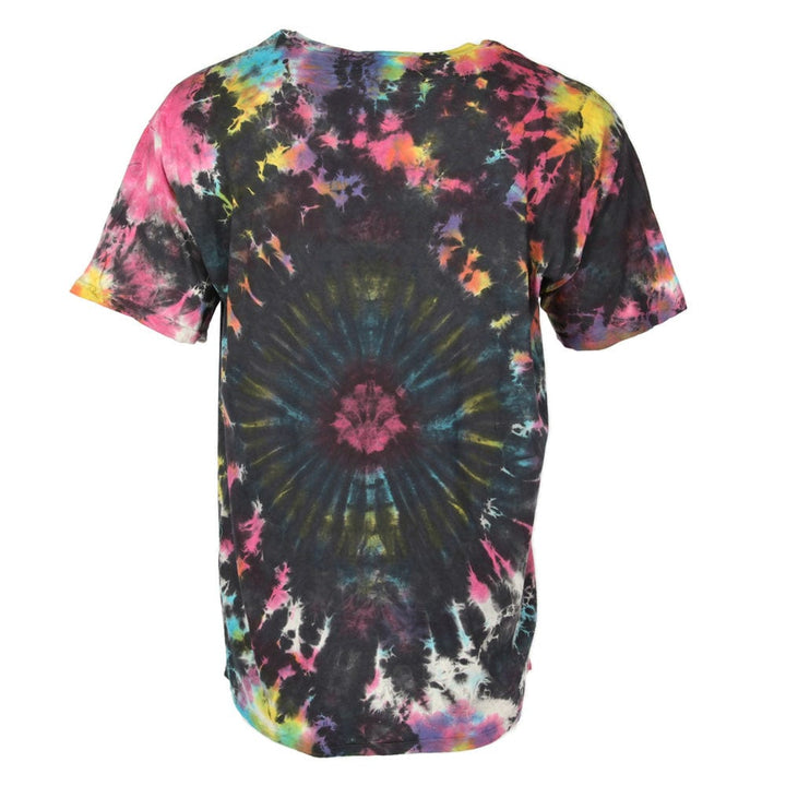 Oversize Black Rainbow Tie Dye T-Shirt