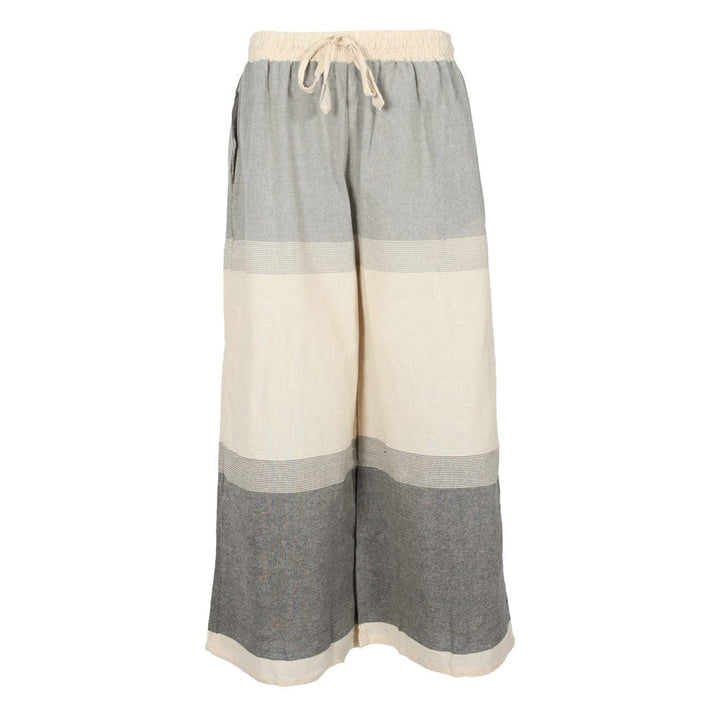 Wide Leg Cotton Trousers