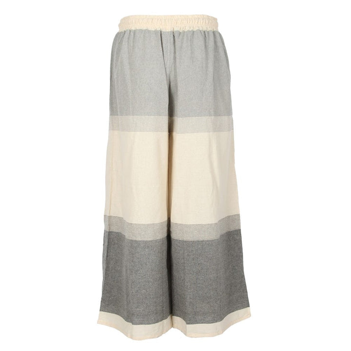 Wide Leg Cotton Trousers