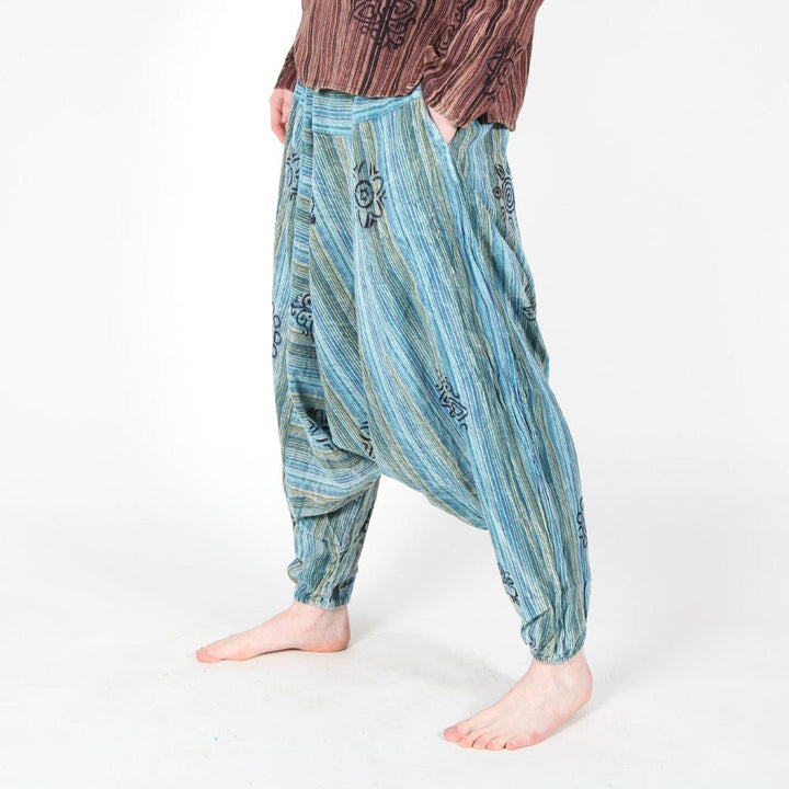 Men's Stonewashed Harem Pants