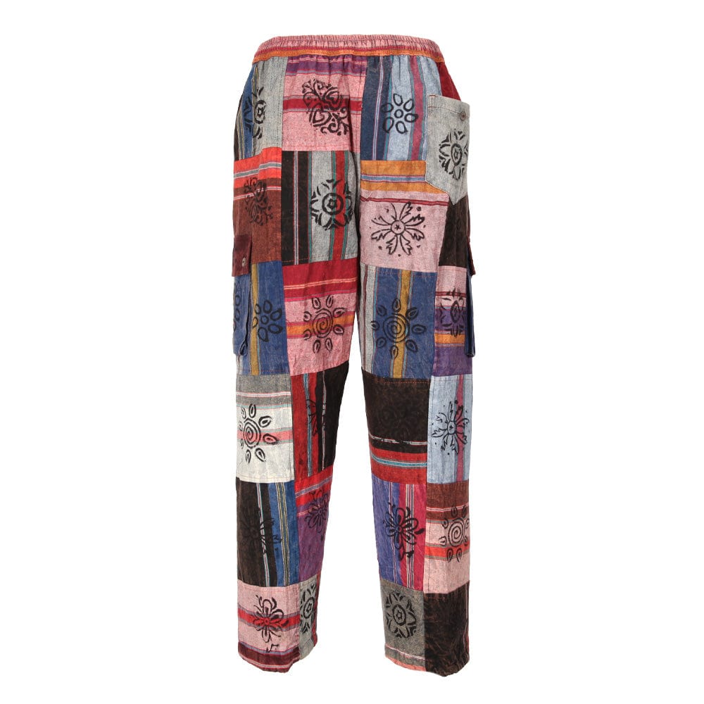 Fleece Lined Patchwork Trousers