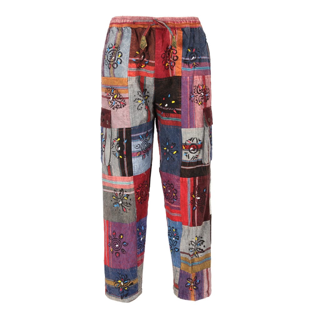 Fleece Lined Patchwork Trousers