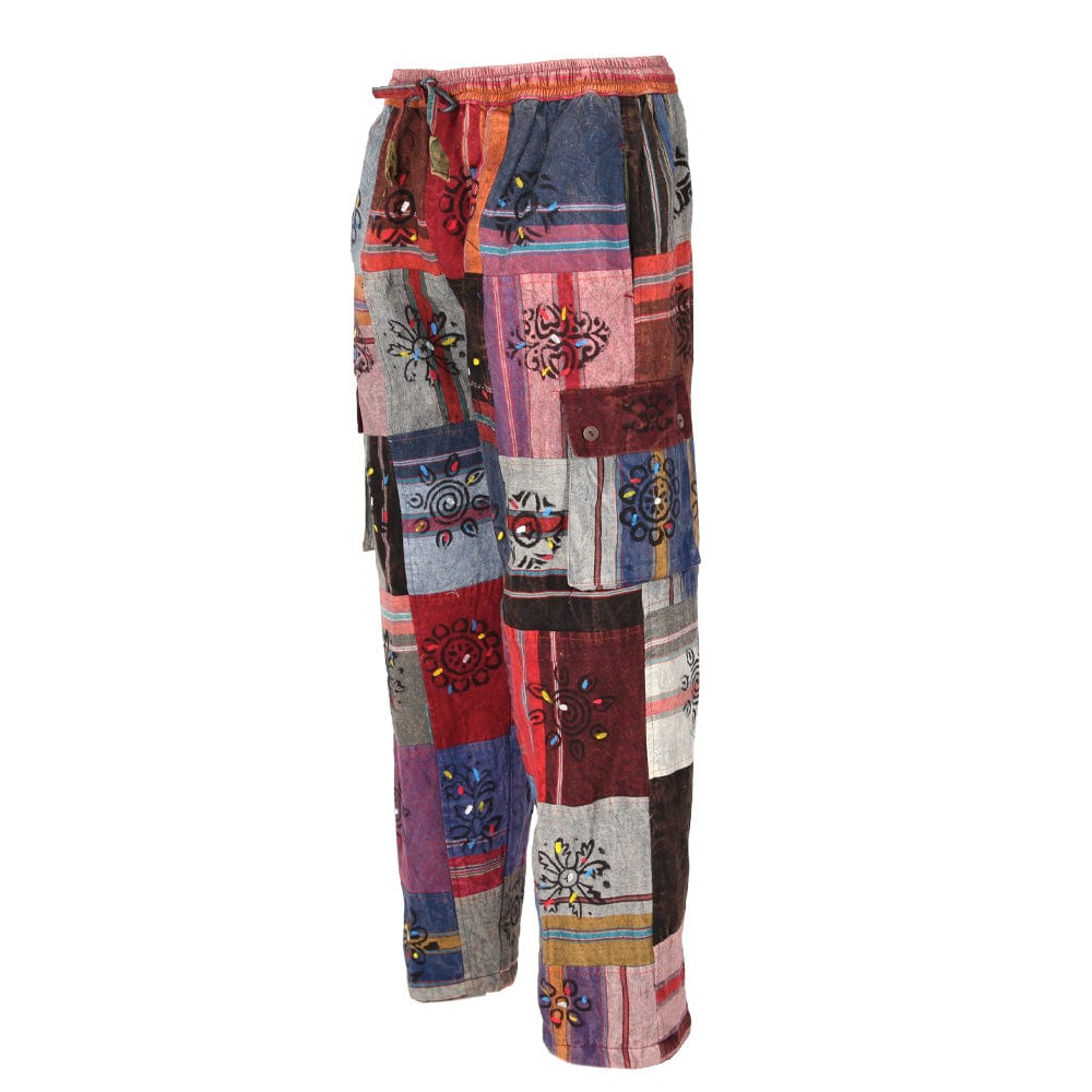 Fleece Lined Patchwork Trousers