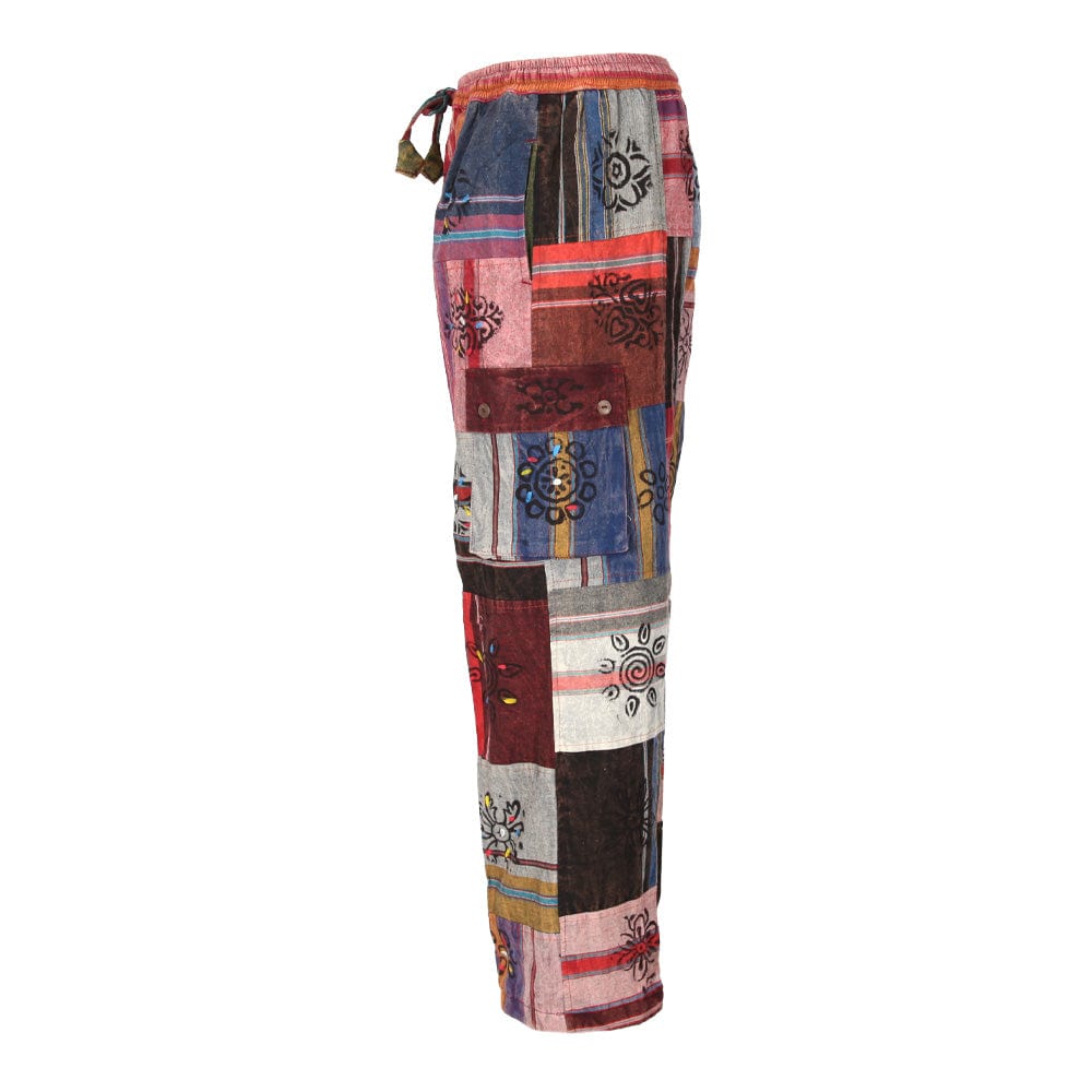 Fleece Lined Patchwork Trousers