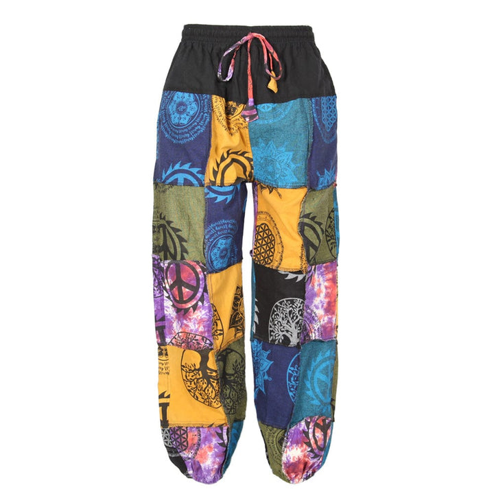 Men's Patchwork Jogger Harem Pants