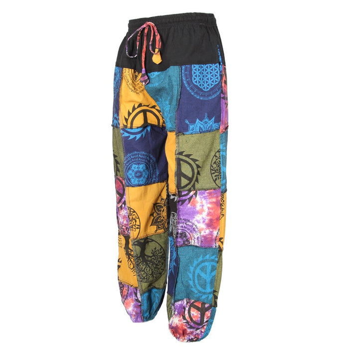 Men's Patchwork Jogger Harem Pants