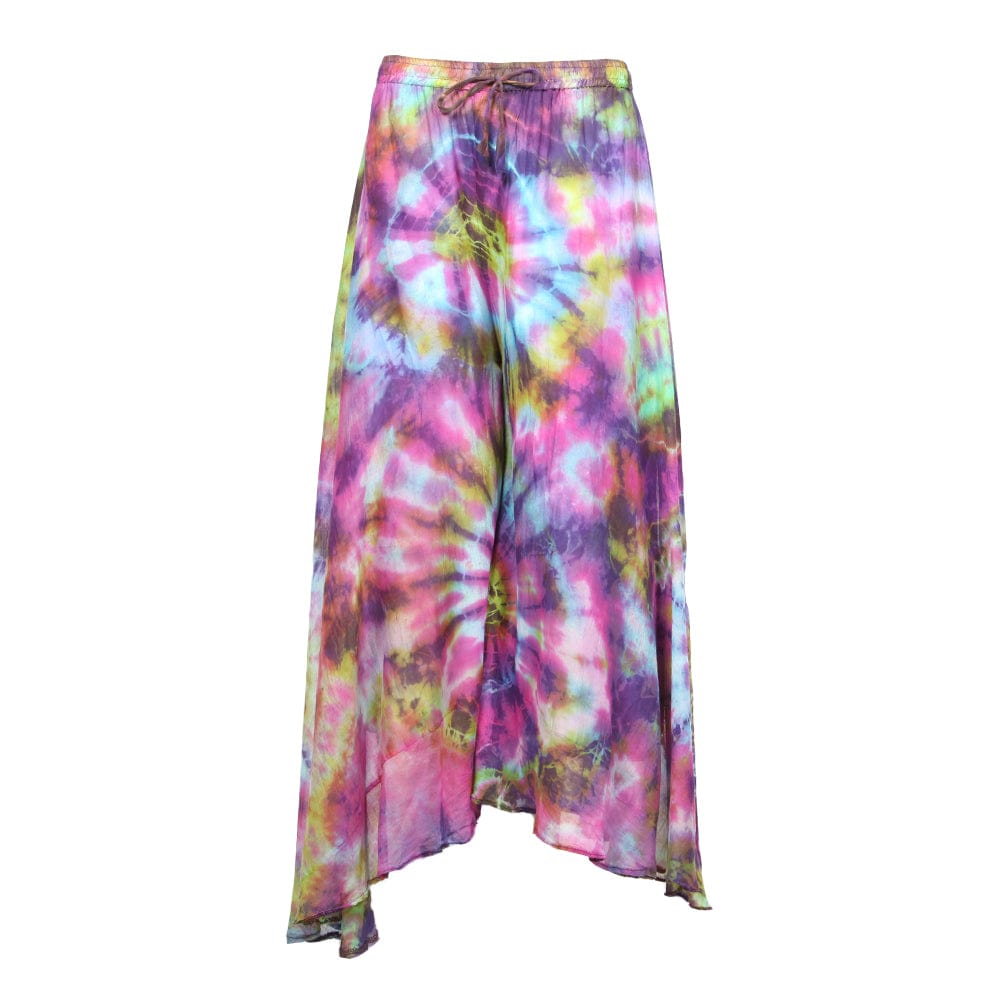 Marble Tie Dye Wide Leg Trousers