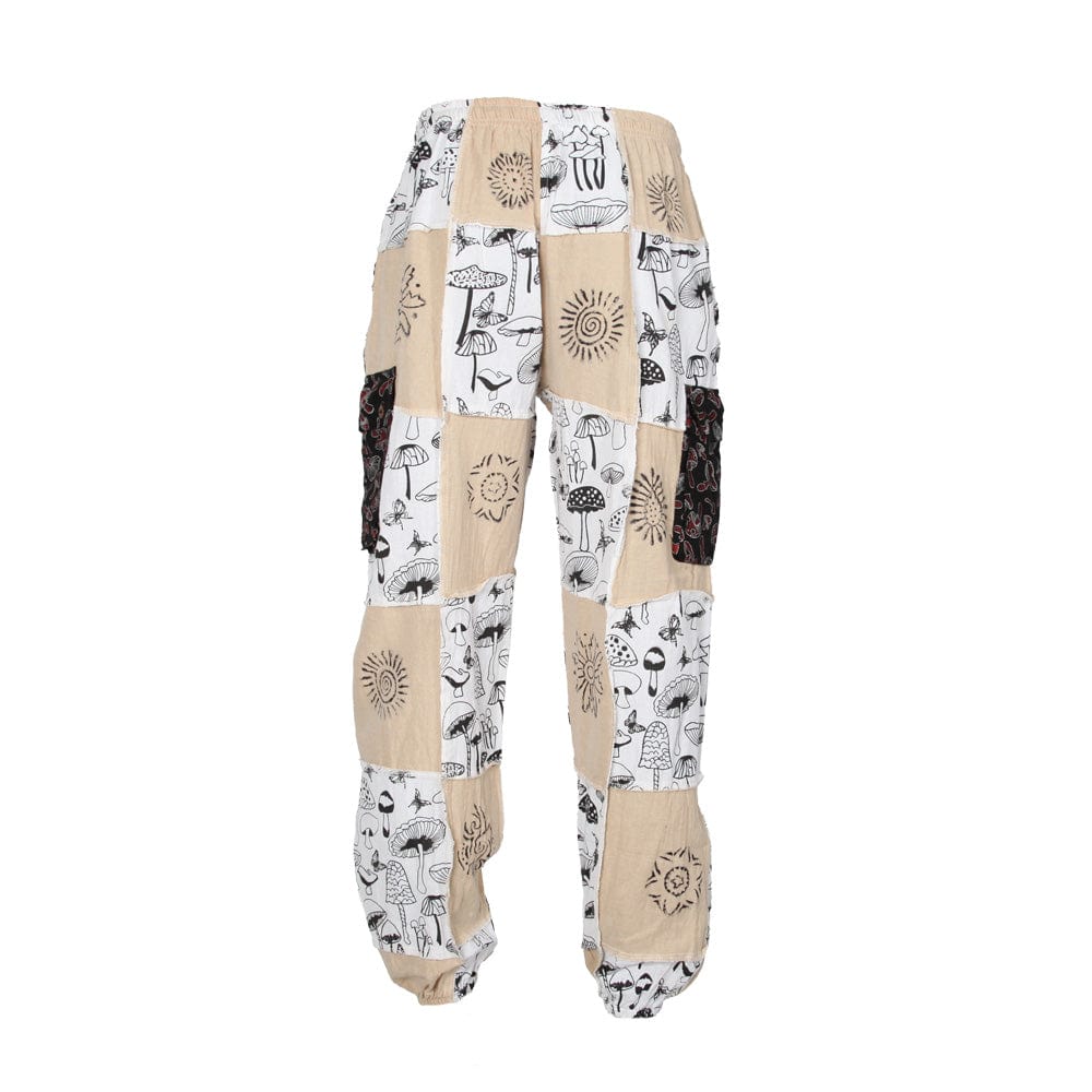 Men's Patchwork Mushroom Cargo Jogger Pants