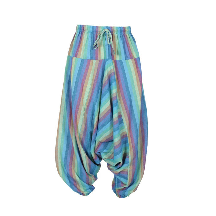 Rainbow Stripe Harem Pants