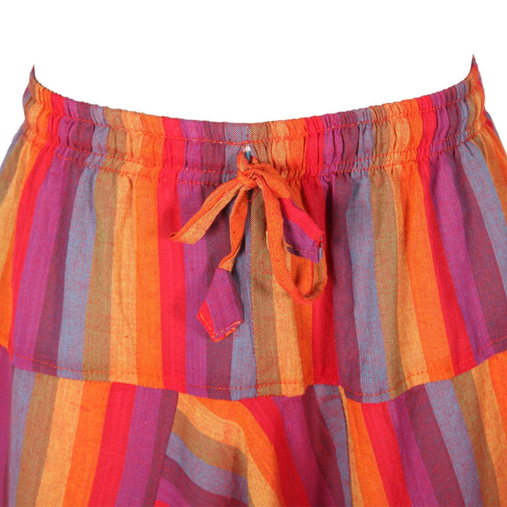 Rainbow Stripe Harem Pants