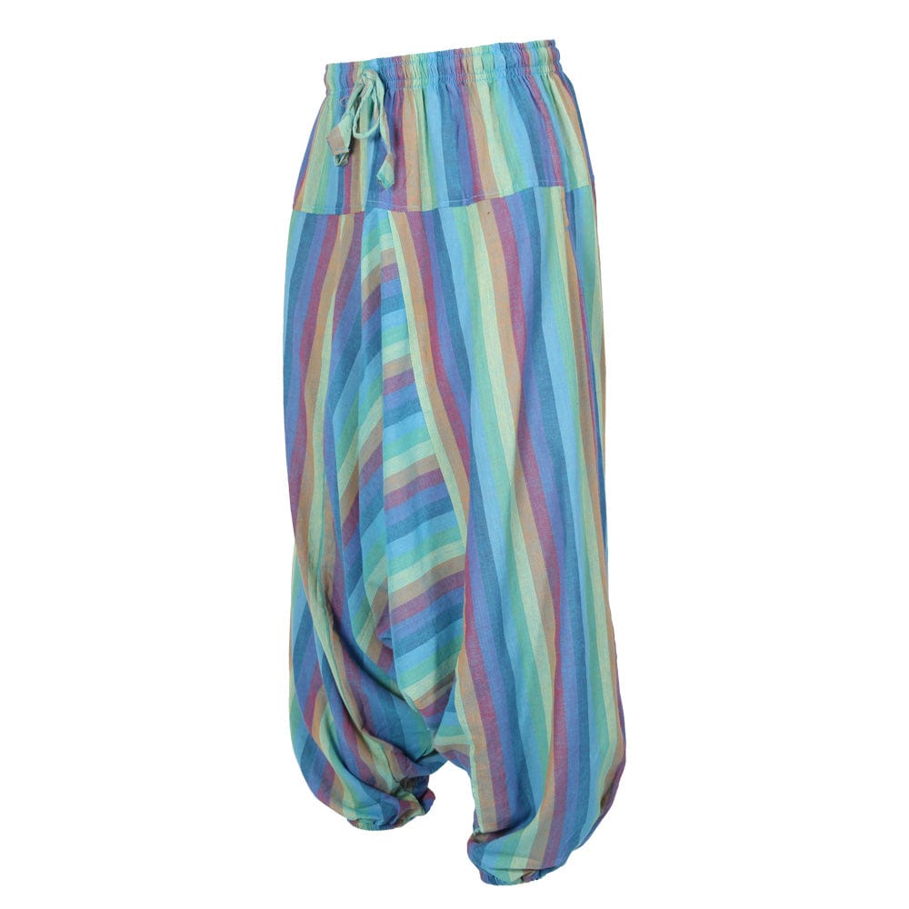 Rainbow Stripe Harem Pants