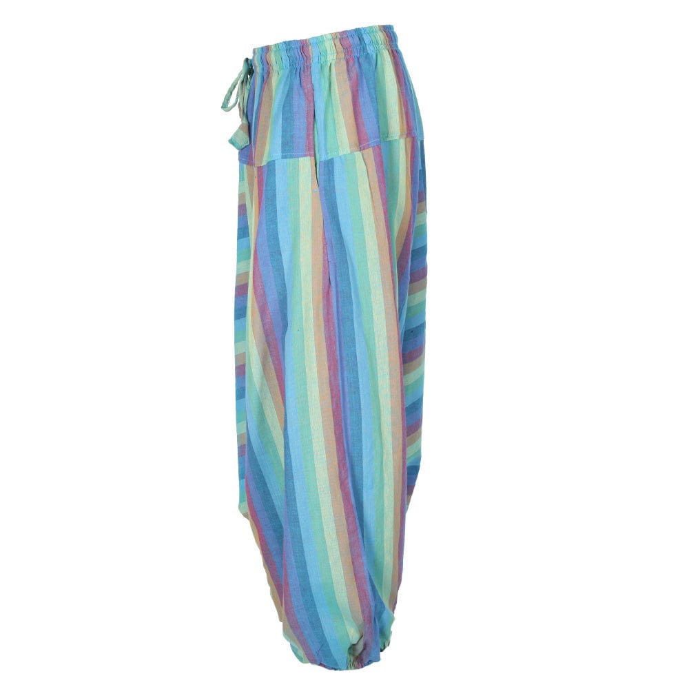 Rainbow Stripe Harem Pants