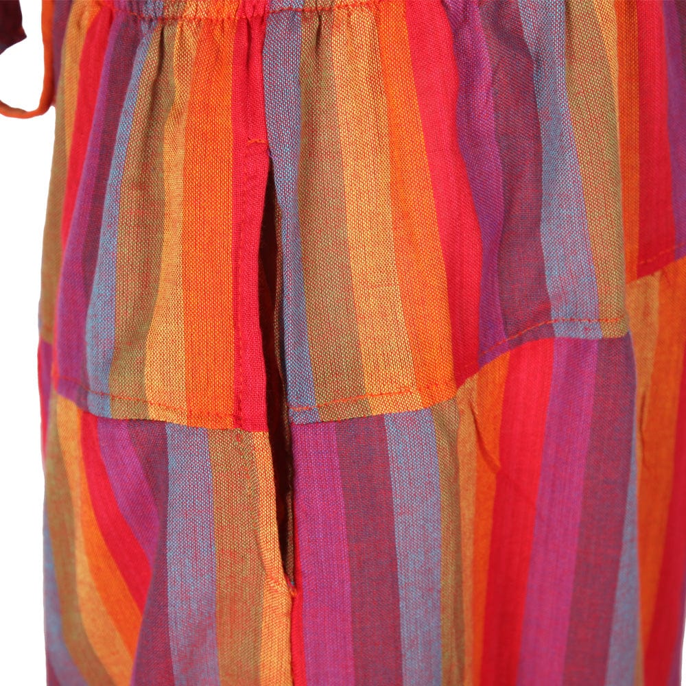 Rainbow Stripe Harem Pants