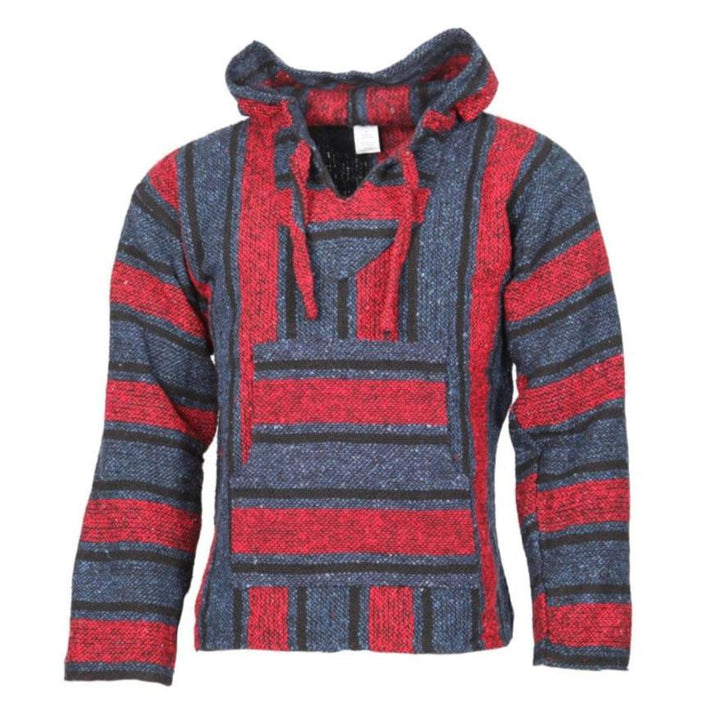 Red and Blue Baja Hoodie