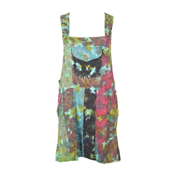 Tie Dye Pinafore Dress