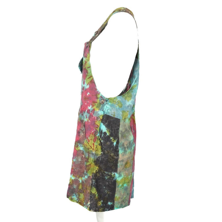 Tie Dye Pinafore Dress