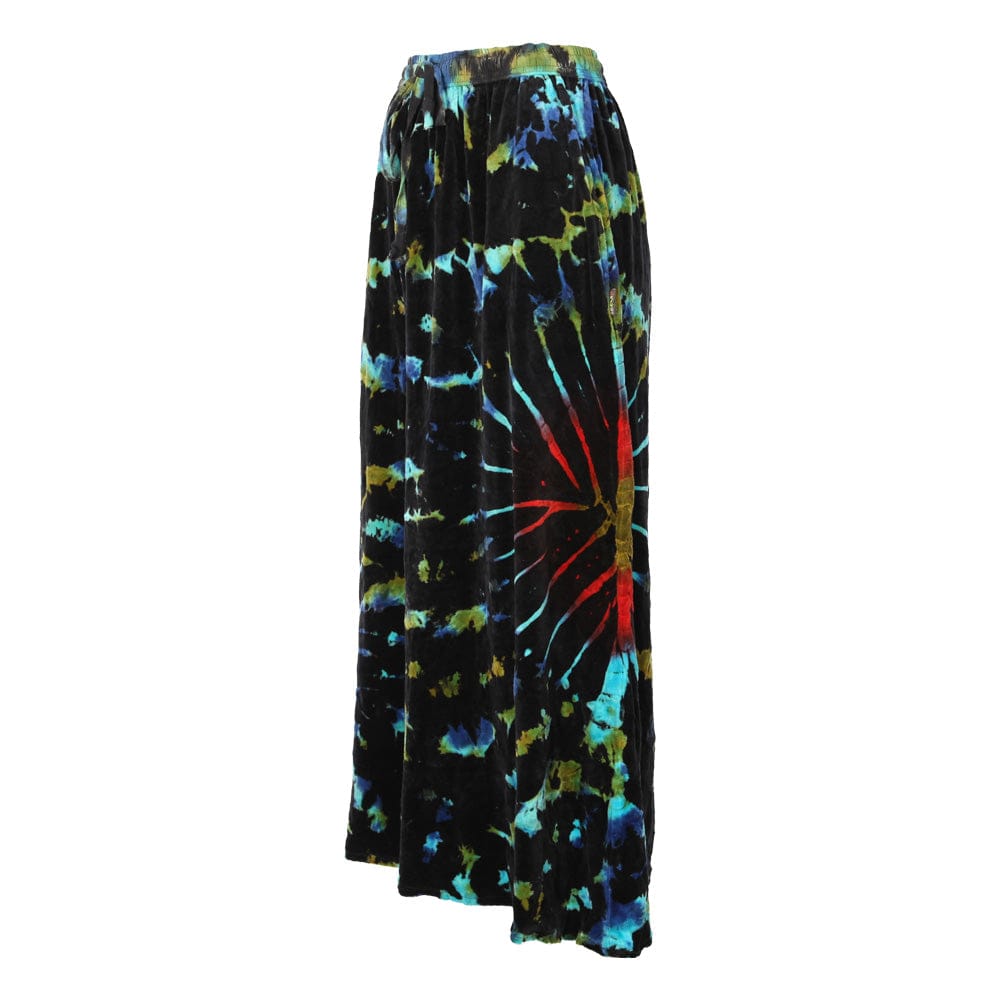 Tie Dye Velvet Maxi Skirt