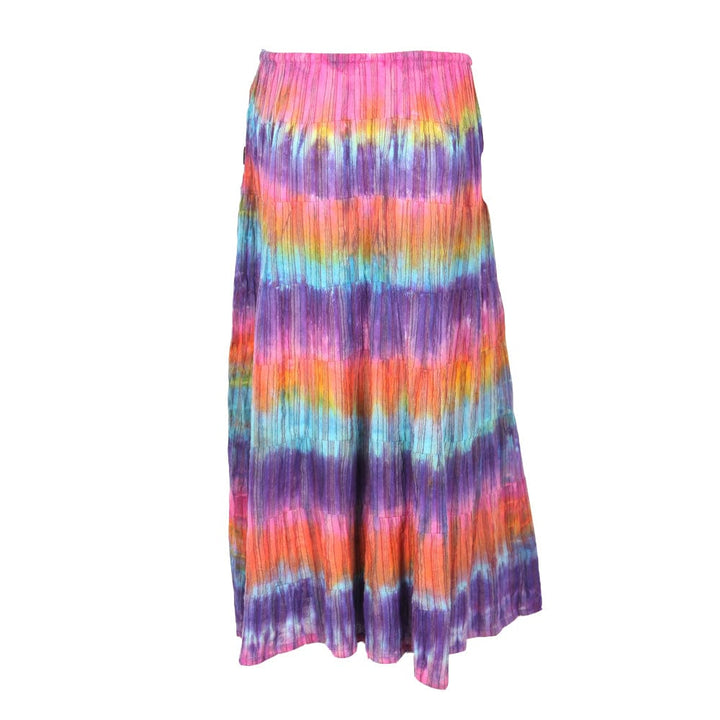 Rainbow Tie Dye Maxi Skirt