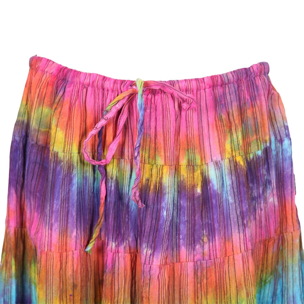 Rainbow Tie Dye Maxi Skirt