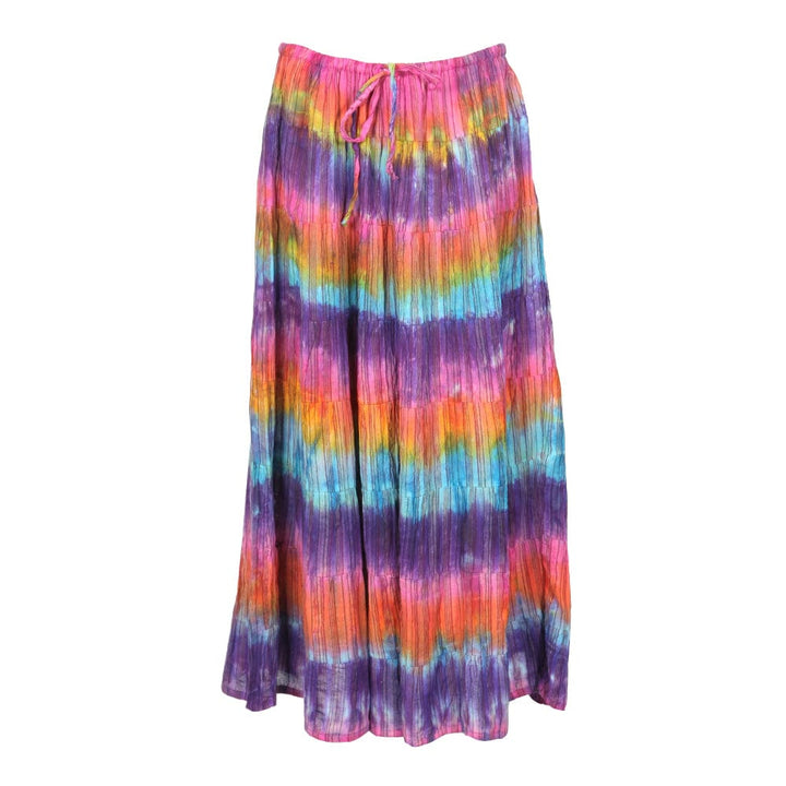 Rainbow Tie Dye Maxi Skirt