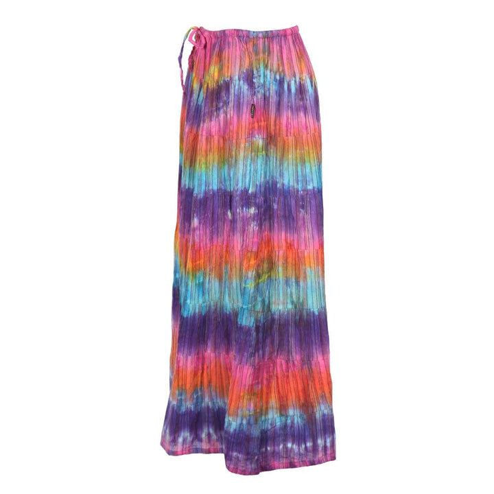 Rainbow Tie Dye Maxi Skirt