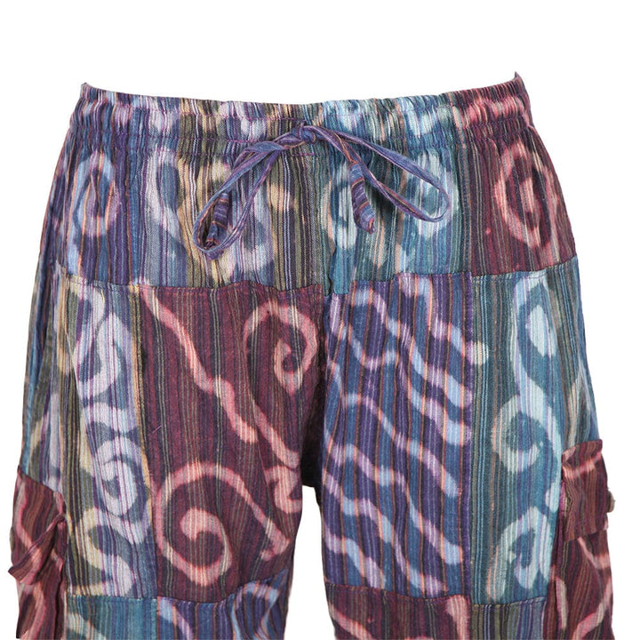 Batik Patchwork Cargo Shorts