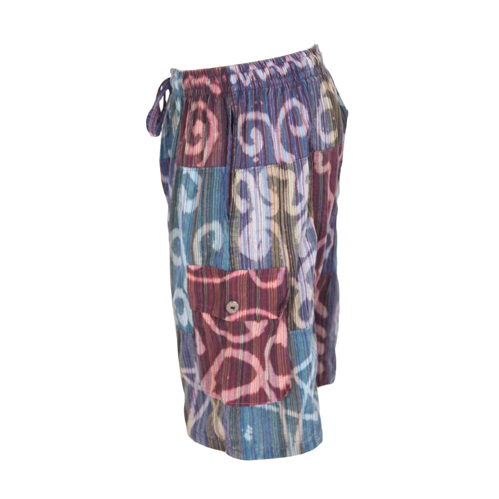 Batik Patchwork Cargo Shorts