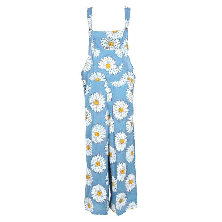 Daisy Print Dungarees