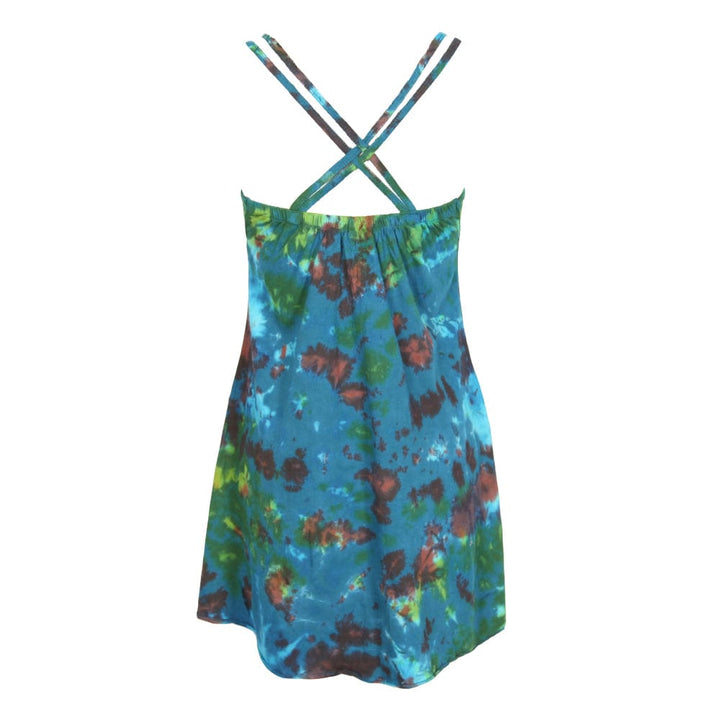 Tie Dye Motif Mini Dress