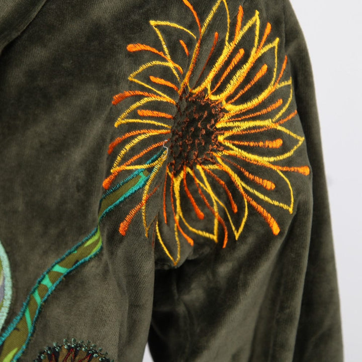 Embroidered Velvet Jacket