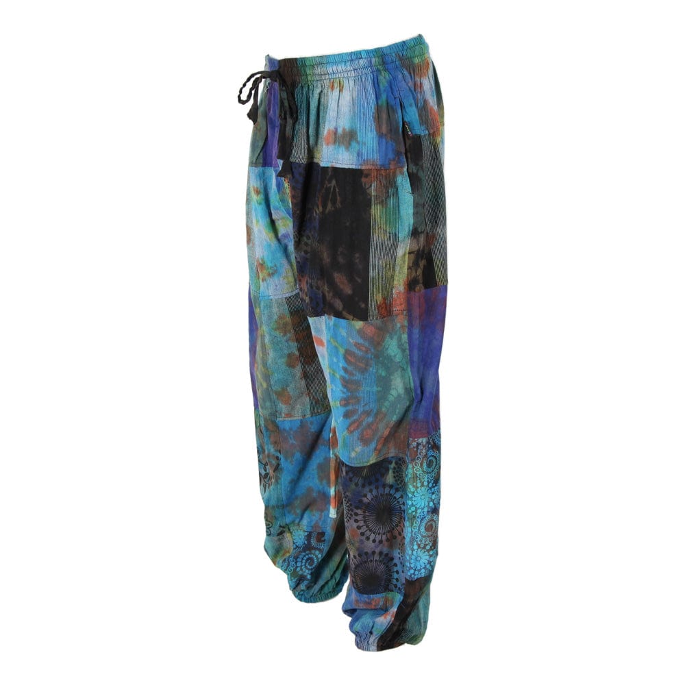 Overdyed Patchwork Aladdin Pants