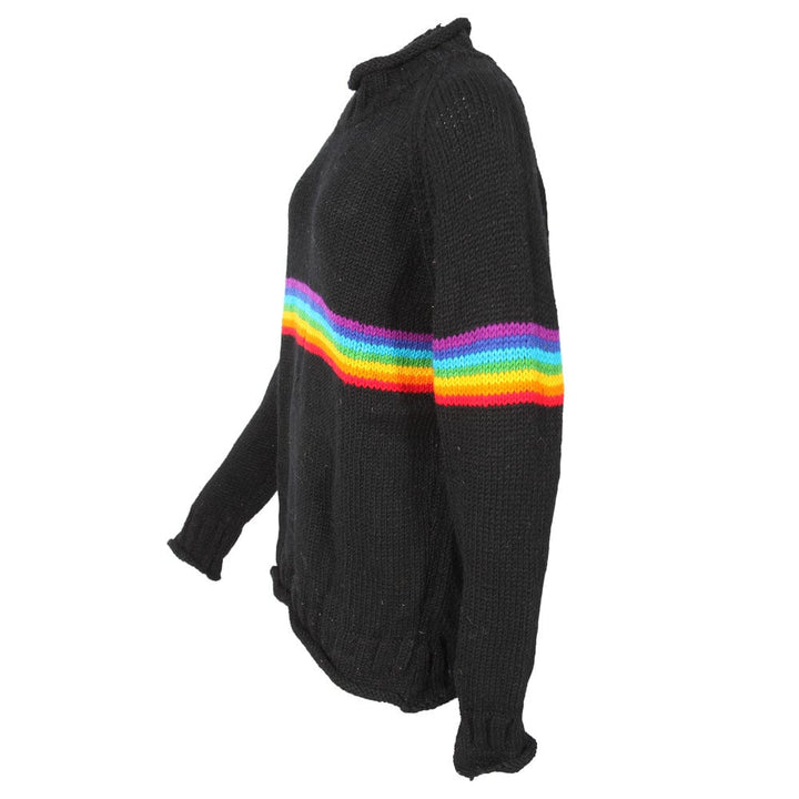 Rainbow Stripe Wool Jumper