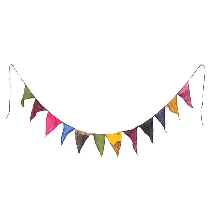 Recycled Sari Flag Bunting