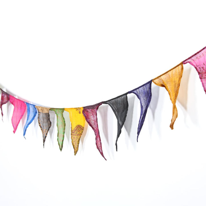 Recycled Sari Flag Bunting