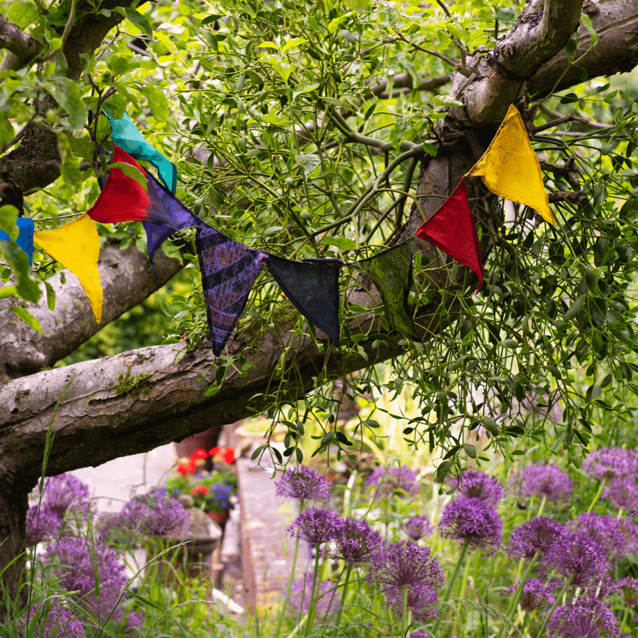 Recycled Sari Flag Bunting