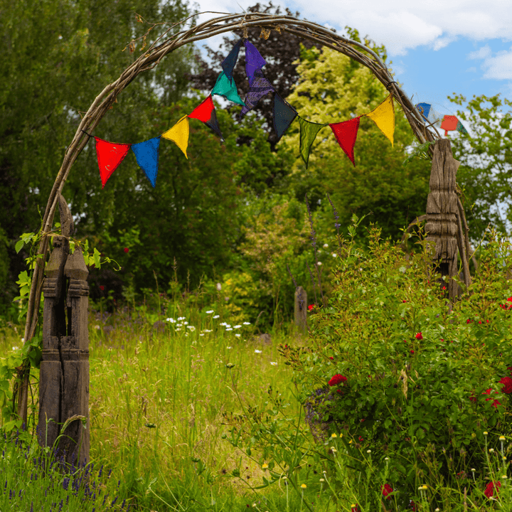 Recycled Sari Flag Bunting