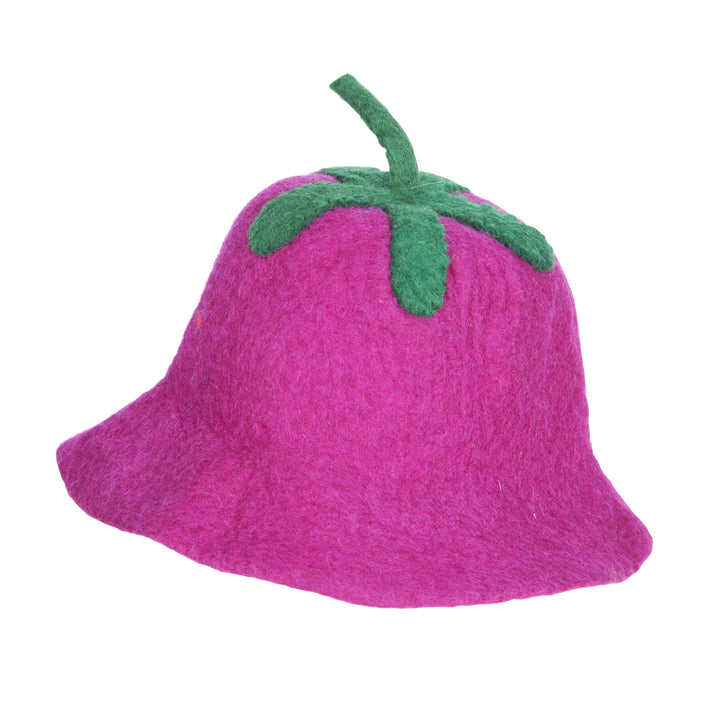 Aubergine Felt Bucket Hat