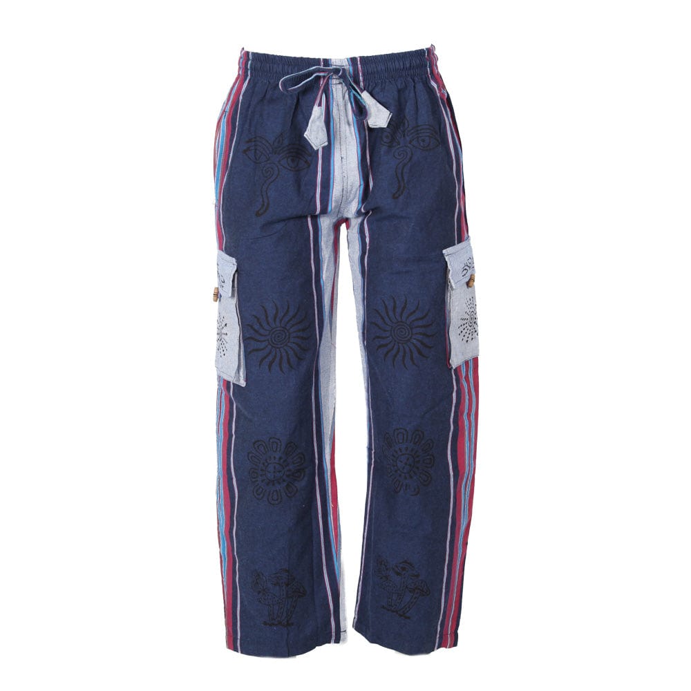 Shyama Block Print Cargo Trousers